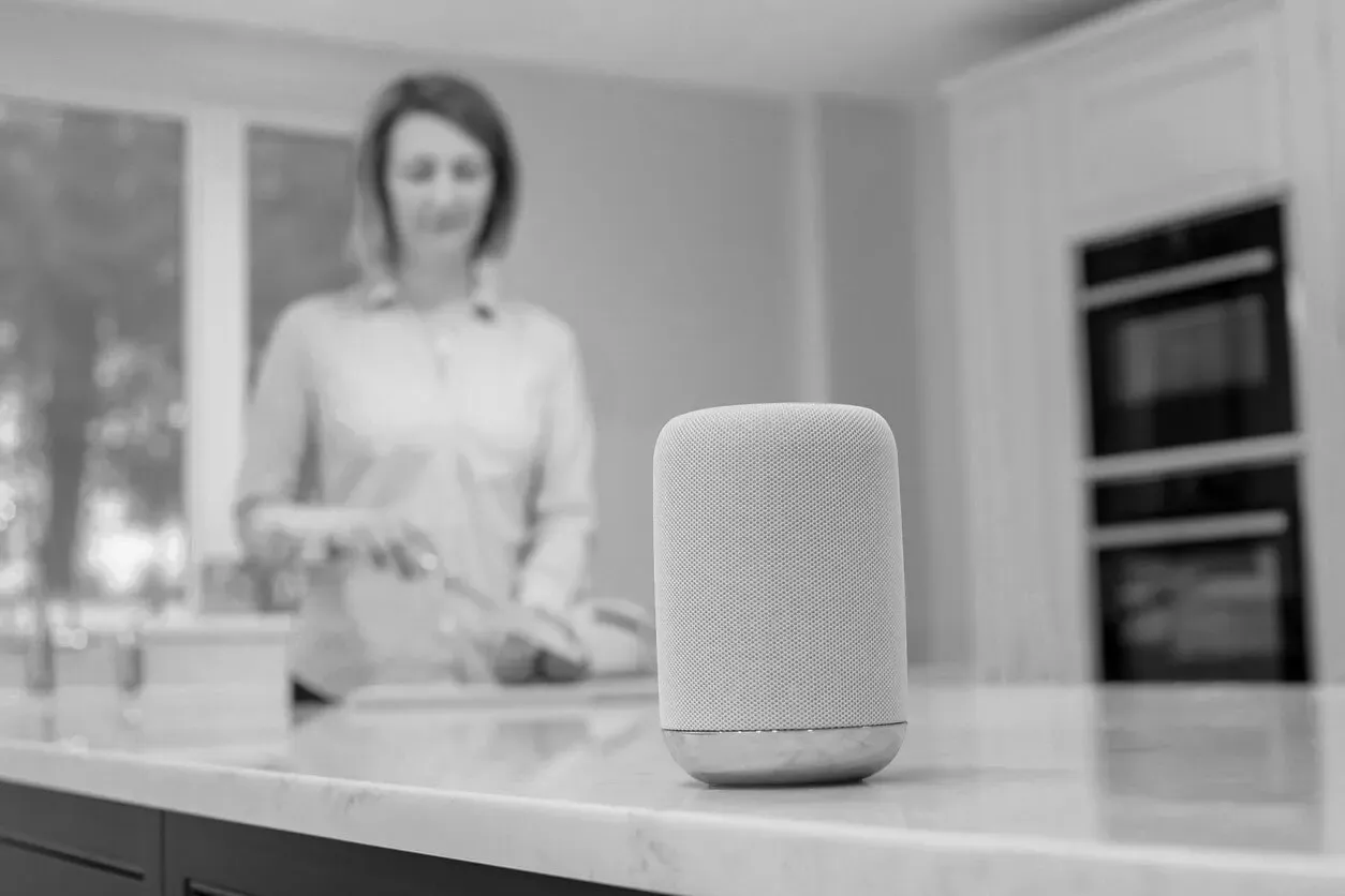 Smart Speaker im Wohnraum