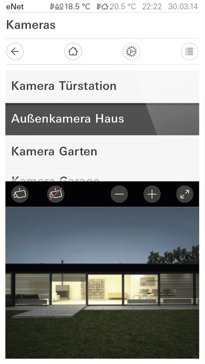 Screenshot Gira app