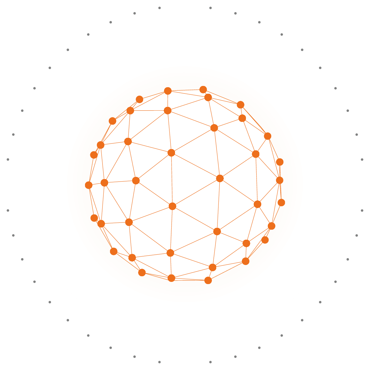 Abstrakte Darstellung eines Netzwerkes